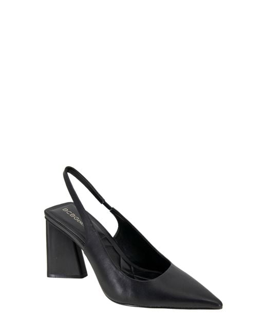 BCBGMAXAZRIA Black Trina Pointed Toe Slingback Pump