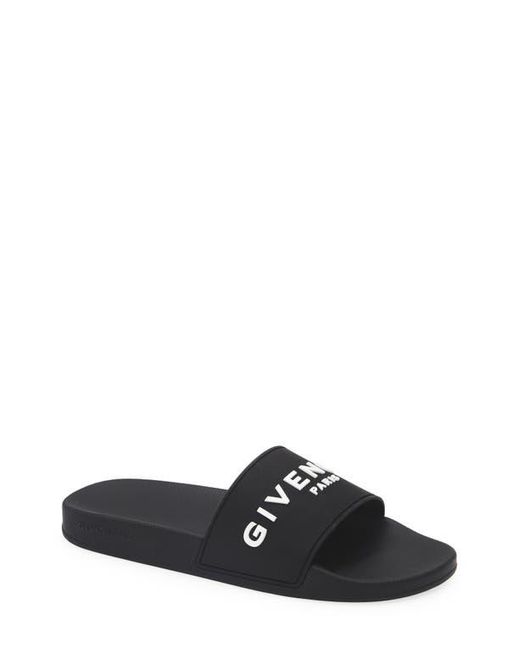 Givenchy Black Logo Slide Sandal for men