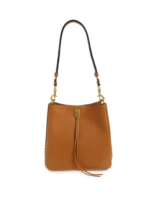 Rebecca Minkoff Brown Darren Deerskin Leather Shoulder Bag