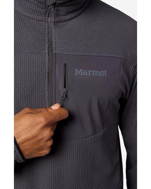 Marmot Gray Airfleece Half Zip Pullover for men