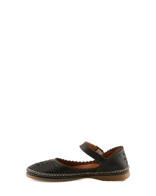 Spring Step Black Zabelle Mary Jane Flat