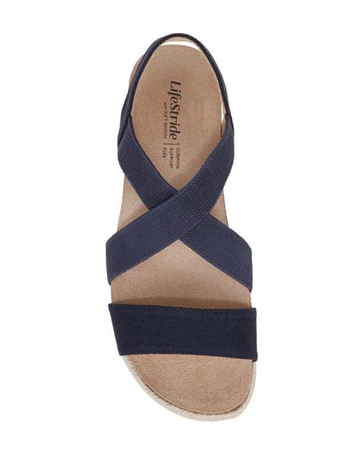 LifeStride Blue Breeze Wedge Sandal