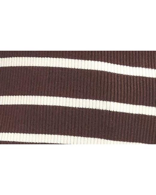 Karen Kane Blue Stripe Rib Sweater Tank