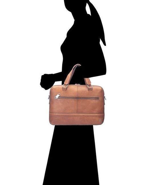 Frye Brown Nash Leather Briefcase