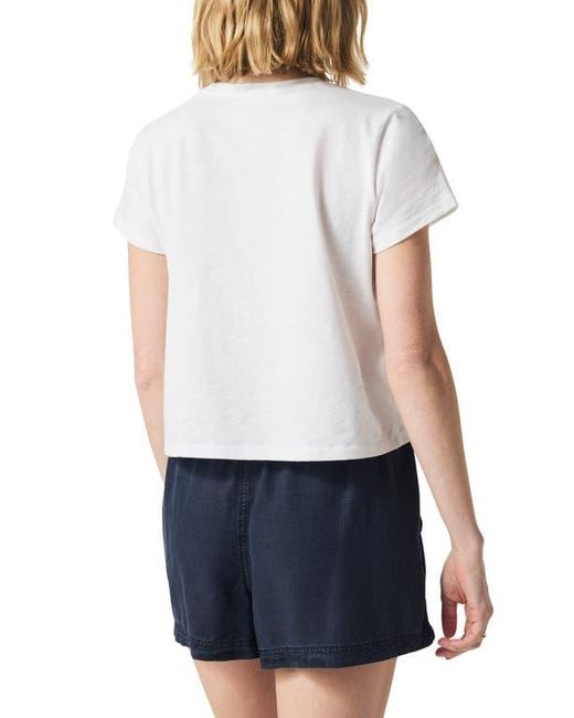 Splendid White Lousia Short Sleeve T-Shirt