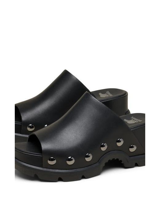 Sorel Black Roam'N Slide Platform Sandal