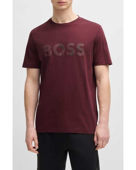 Boss Red Glamping Logo Graphic T-Shirt for men
