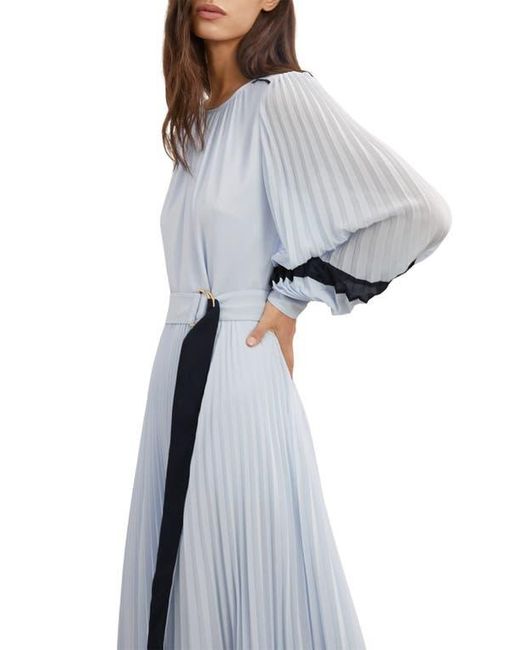 reiss blue pleated dress REISS Melia Pleated French Blue Dress UK6/US2