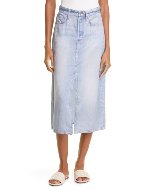 Rag & Bone Miramar Denim Skirt in Blue | Lyst
