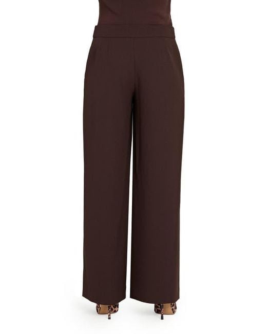 Tahari Brown Wide Leg Pants