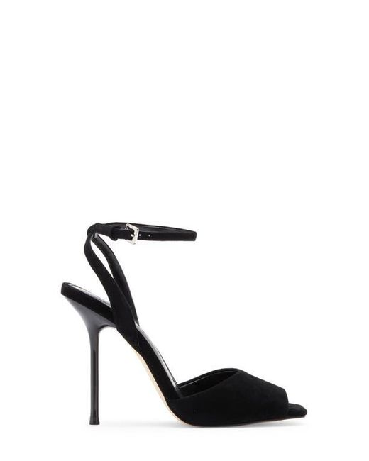 Steve Madden Black Lilac Ankle Strap Sandal