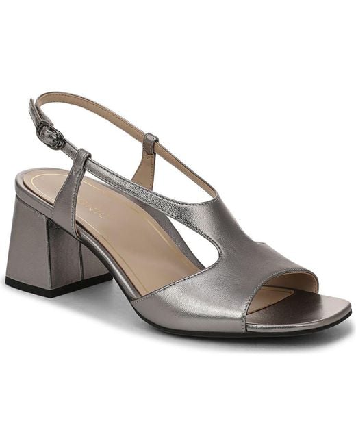 Vionic Metallic Raquel Block Heel Sandal