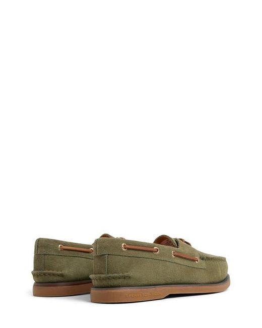 Sperry Top-Sider Green Cup Double Welt Boat Shoe for men
