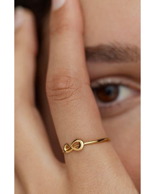 Monica Vinader Metallic Infinity Ring