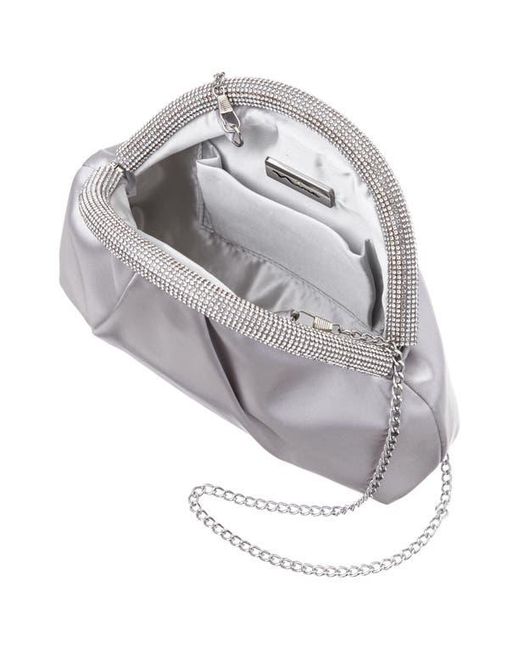 Nina Purple Jane Frame Clutch