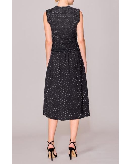 MELLODAY Multicolor Shirred A-Line Dress