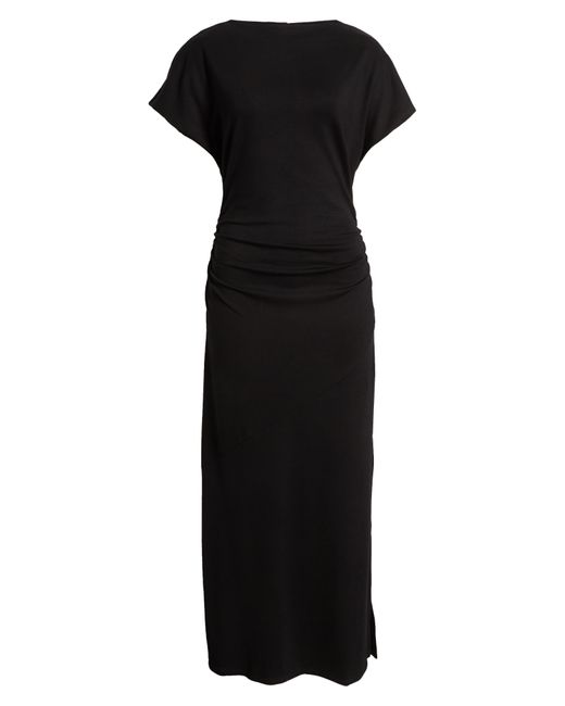 Halogen® Black Halogen(r) Dolman Sleeve Midi Dress