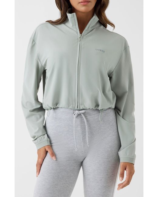 Guess Gray Selene Zip Front Jacket