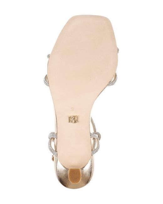 Badgley Mischka White Dandelion Ankle Strap Sandal