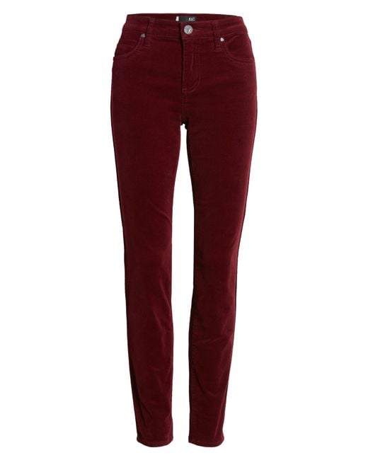 Diana stretch corduroy skinny pants top