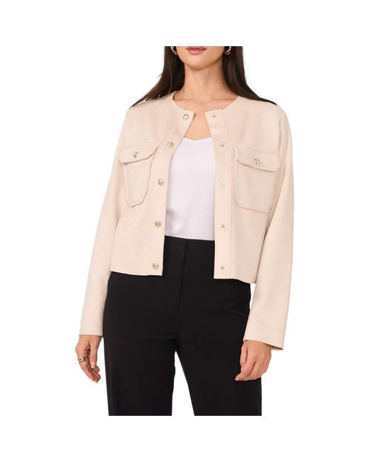 Vince Camuto Natural Raw Edge Jacket