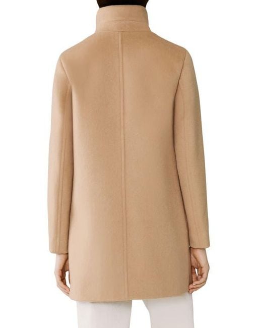 SOIA & KYO Natural Abbi Wool Blend Coat With Removable Quilted Puffer Bib