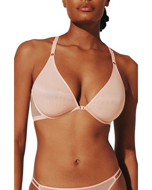 Thirdlove Brown Bare Underwire Front Clasp Mesh Spacer Bra