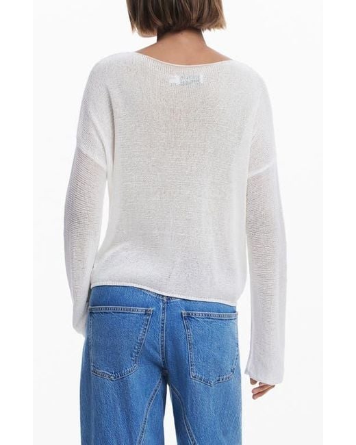 Desigual Blue Fine Knit Sweater