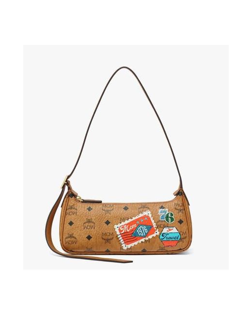 MCM Brown Aren Shoulder Bag