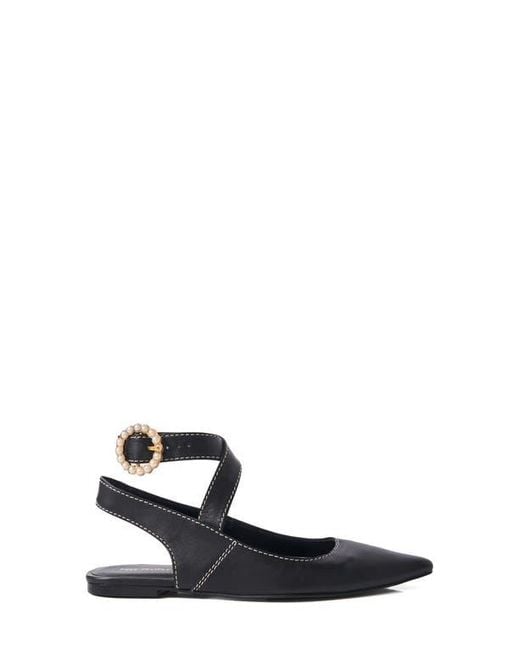 Free People Blue Parisa Ankle Strap Pointed Toe Flat