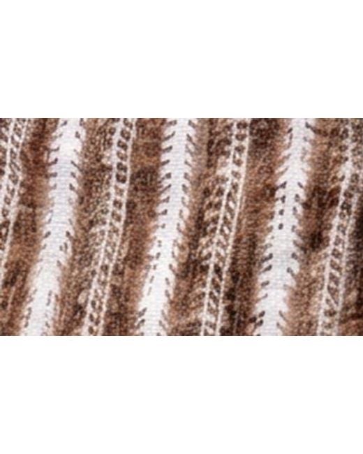Maceoo Brown Knit Drawstring Shorts for men
