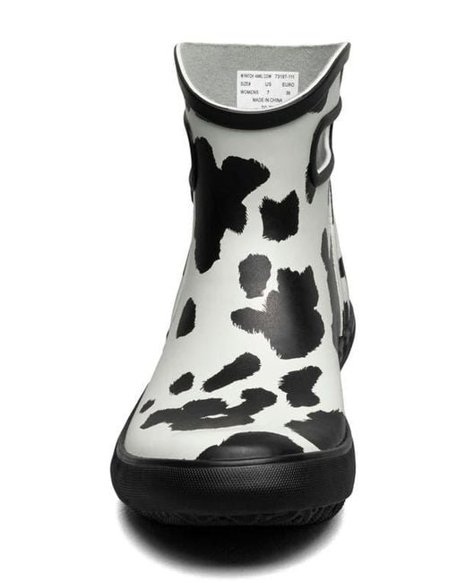 Bogs Black Patch Waterproof Rain Boot