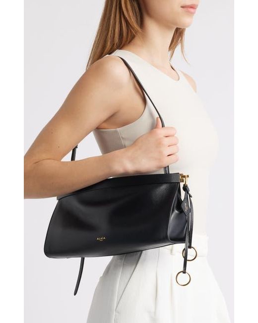 Alaïa Black Medium Le Click East/West Leather Shoulder Bag