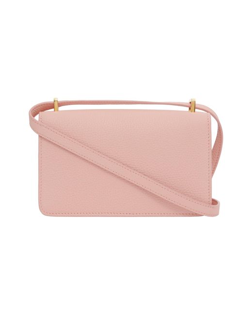 Burberry Mini Tb Leather Shoulder Bag in Pink Lyst