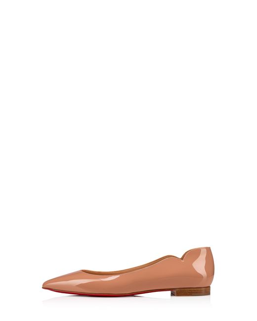 Christian Louboutin Brown Hot Chickita Pointed Toe Flat