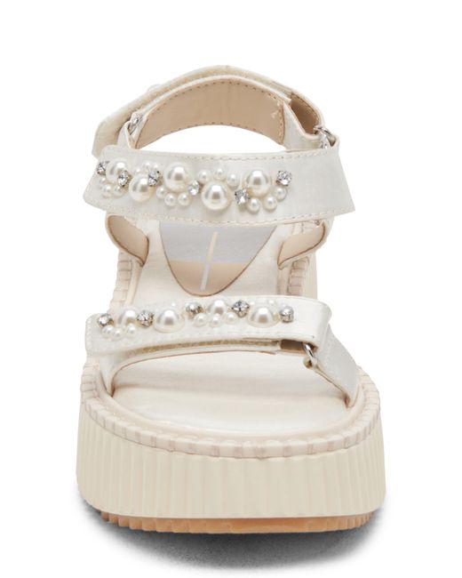 Dolce Vita White Debra Platform Sandal