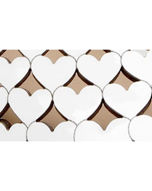 Badgley Mischka Metallic Omni Laser-Cut Heart Sandal