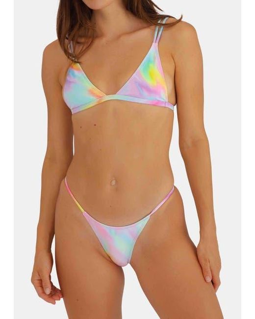 Minimale Animale Brown Matrix Lucid Bikini Top