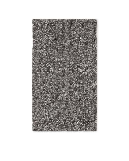 Brunello Cucinelli Gray Cashmere Knit Scarf for men