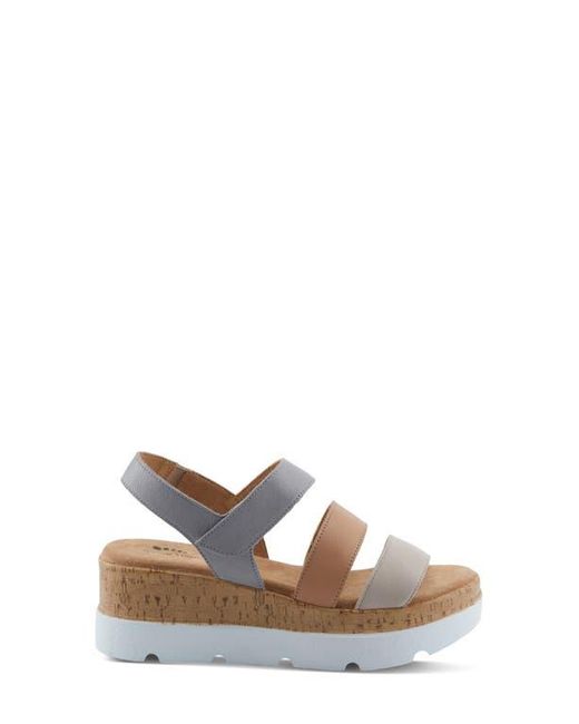 Spring Step Multicolor Acey Wedge Platform Sandal