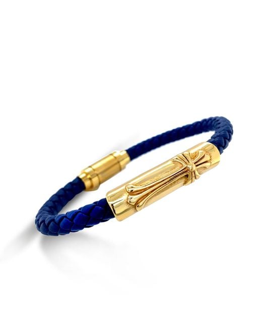 Anna Zuckerman Blue Chrome Tides Cuff for men