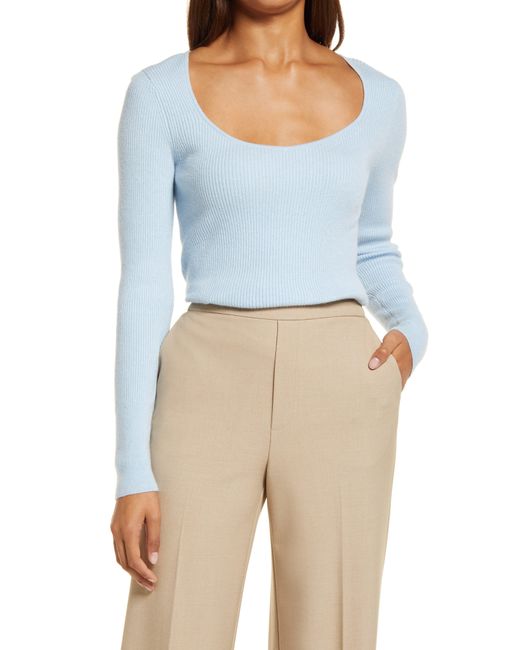 Halogen shop ribbed sweater