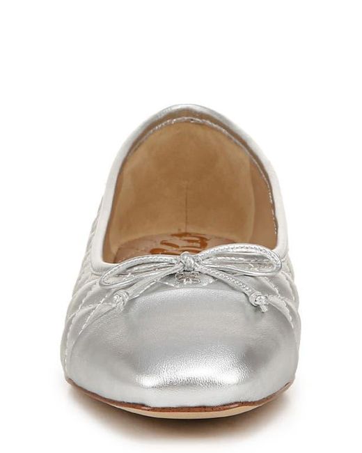Sam Edelman White Marilyn Cap Toe Ballet Flat
