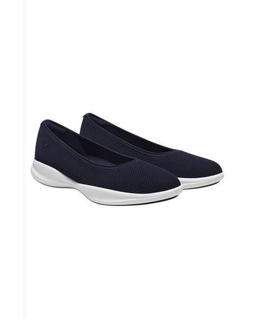 VIVAIA Blue Water-Repellent Round-Toe All-Day Sneaker Flats