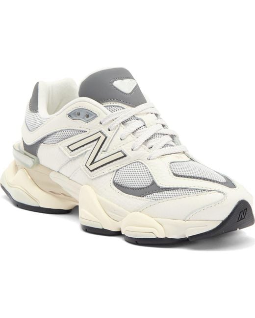 New Balance White Gender Inclusive 9060 Sneaker
