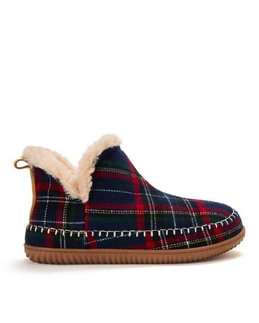 Dearfoams Blue Brixen Bootie Slipper for men