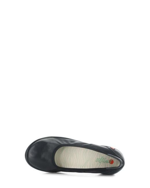 Softinos Black Rem Platform Wedge Pump