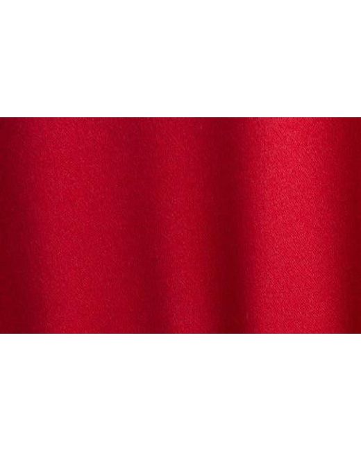 Balenciaga Red Hybrid Mixed Media Tie Waist Silk & Cotton Dress