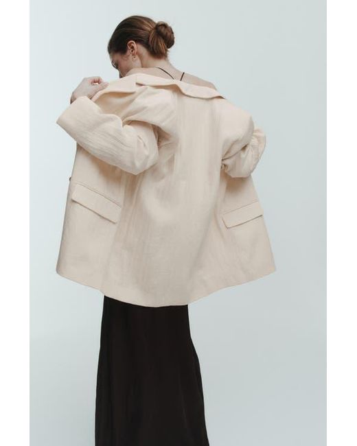 H&M Natural Double-Breasted Blazer