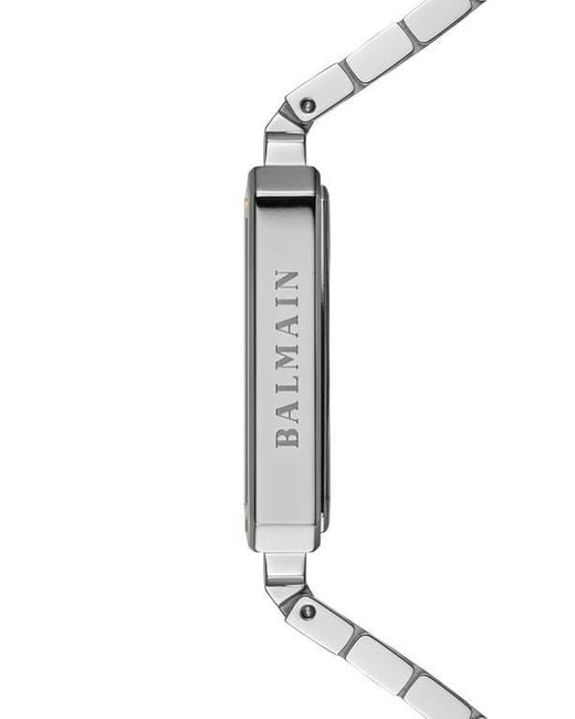 Balmain Metallic Eirini Two-Tone Bracelet Watch, 25Mm X 33Mm